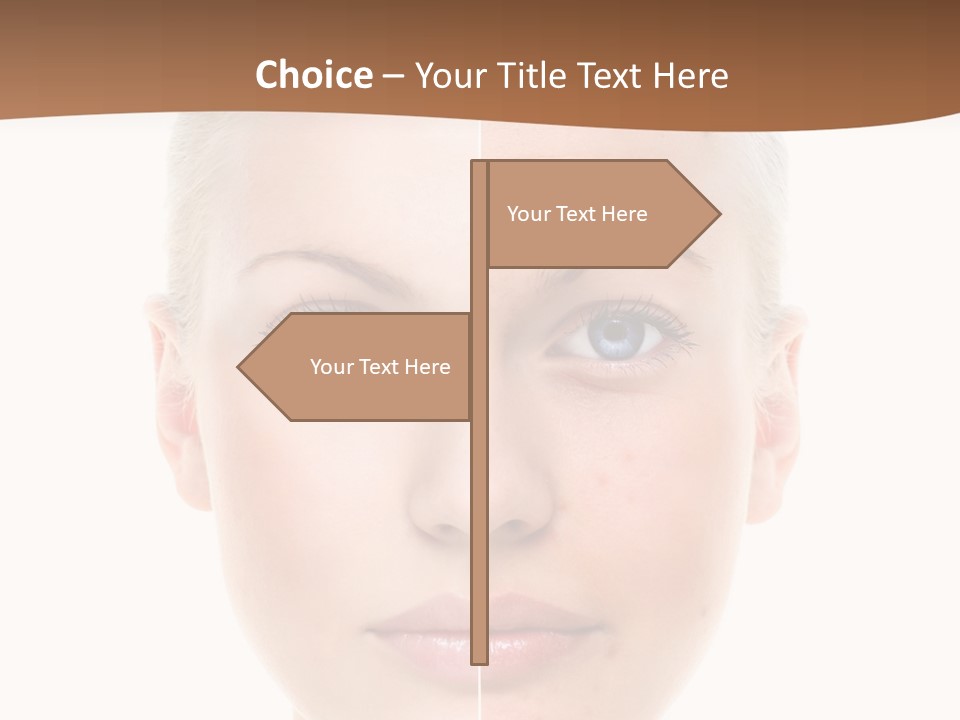 Young Skincare Girl PowerPoint Template