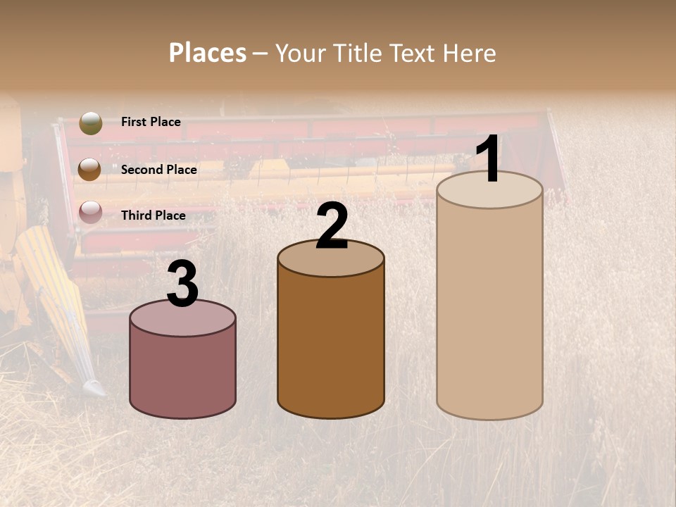 Combine Growing Food PowerPoint Template