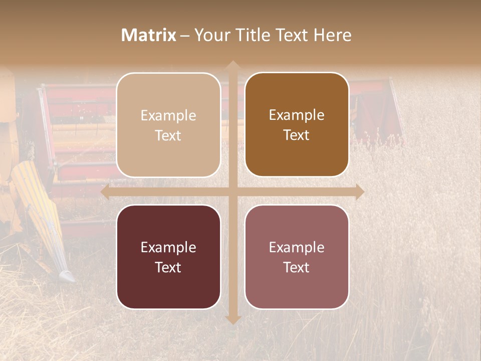 Combine Growing Food PowerPoint Template