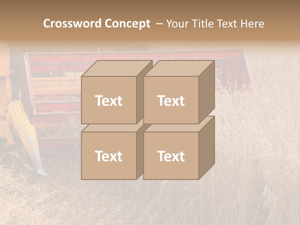 Combine Growing Food PowerPoint Template