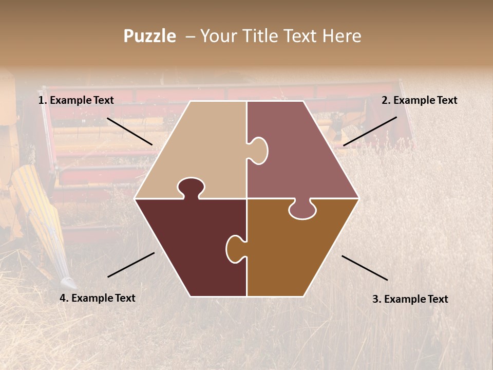 Combine Growing Food PowerPoint Template