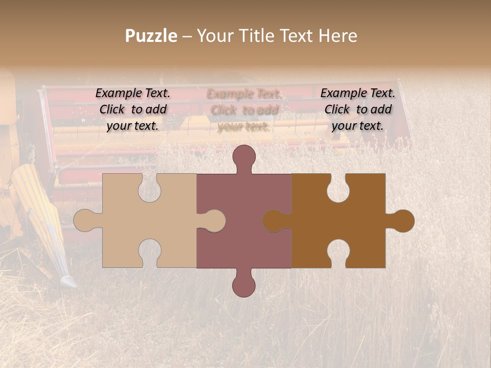 Combine Growing Food PowerPoint Template