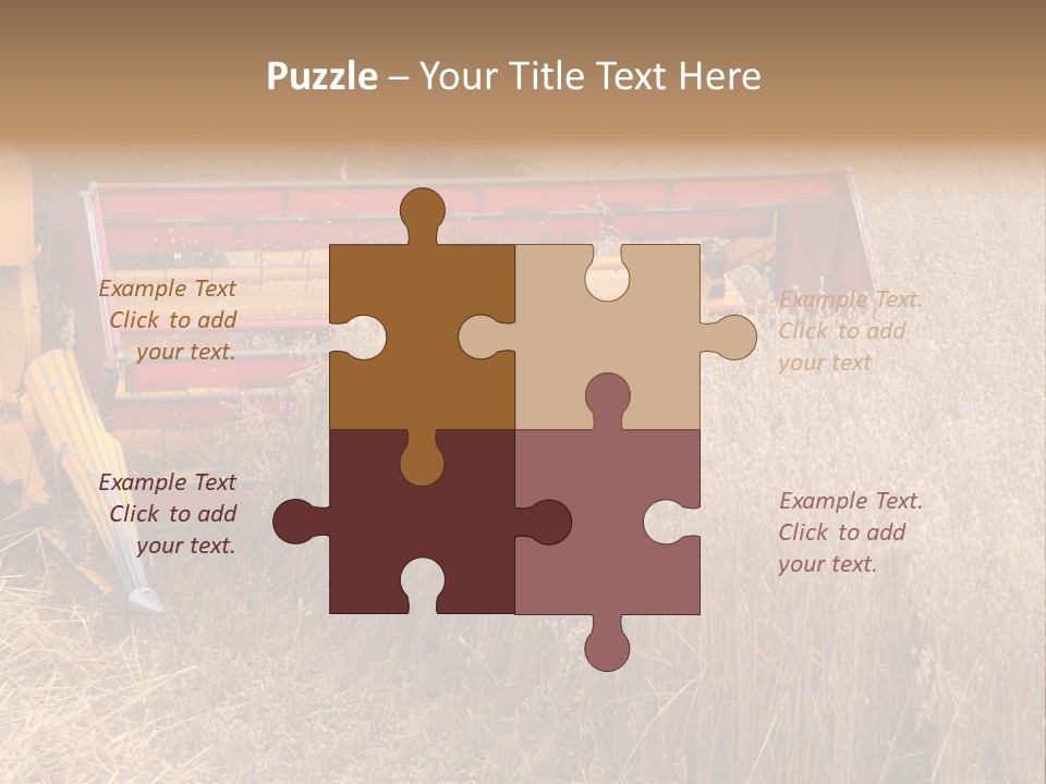 Combine Growing Food PowerPoint Template