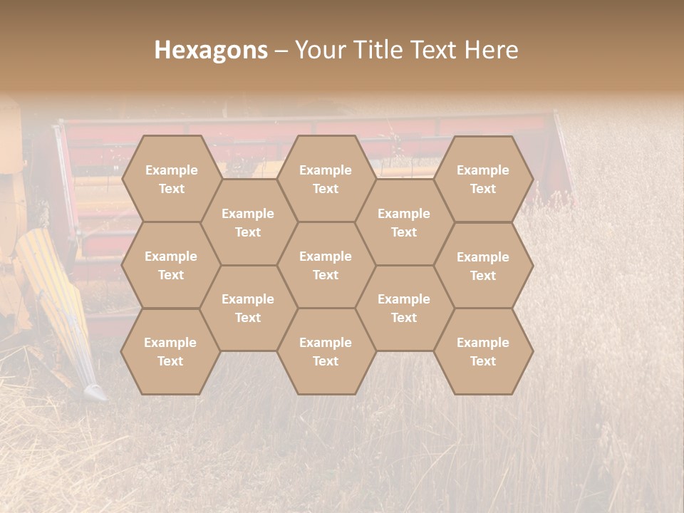 Combine Growing Food PowerPoint Template