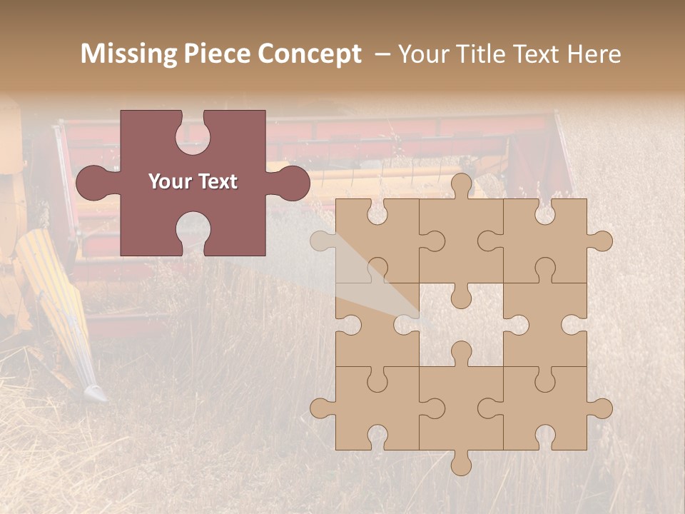 Combine Growing Food PowerPoint Template