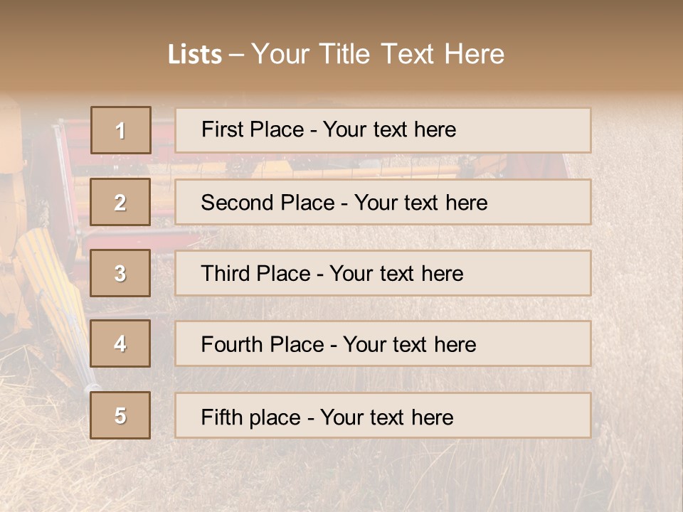 Combine Growing Food PowerPoint Template