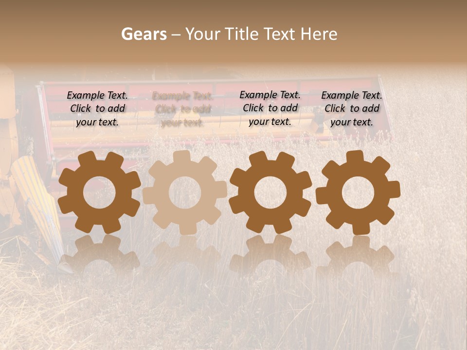 Combine Growing Food PowerPoint Template