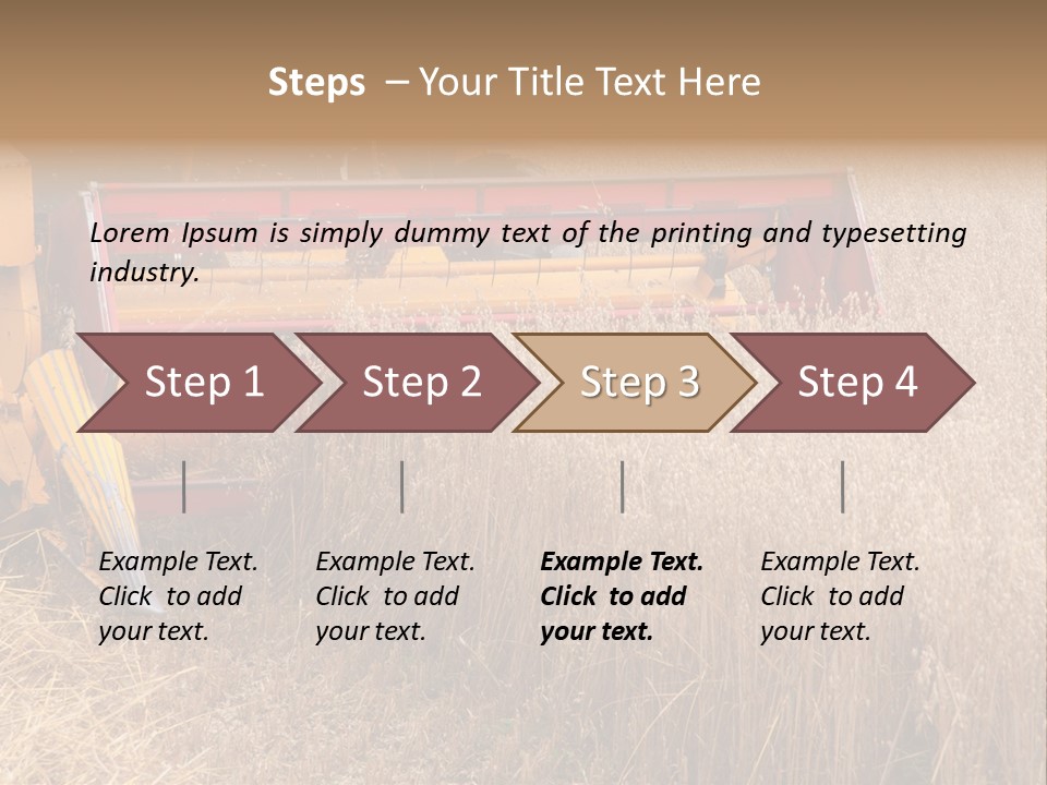 Combine Growing Food PowerPoint Template