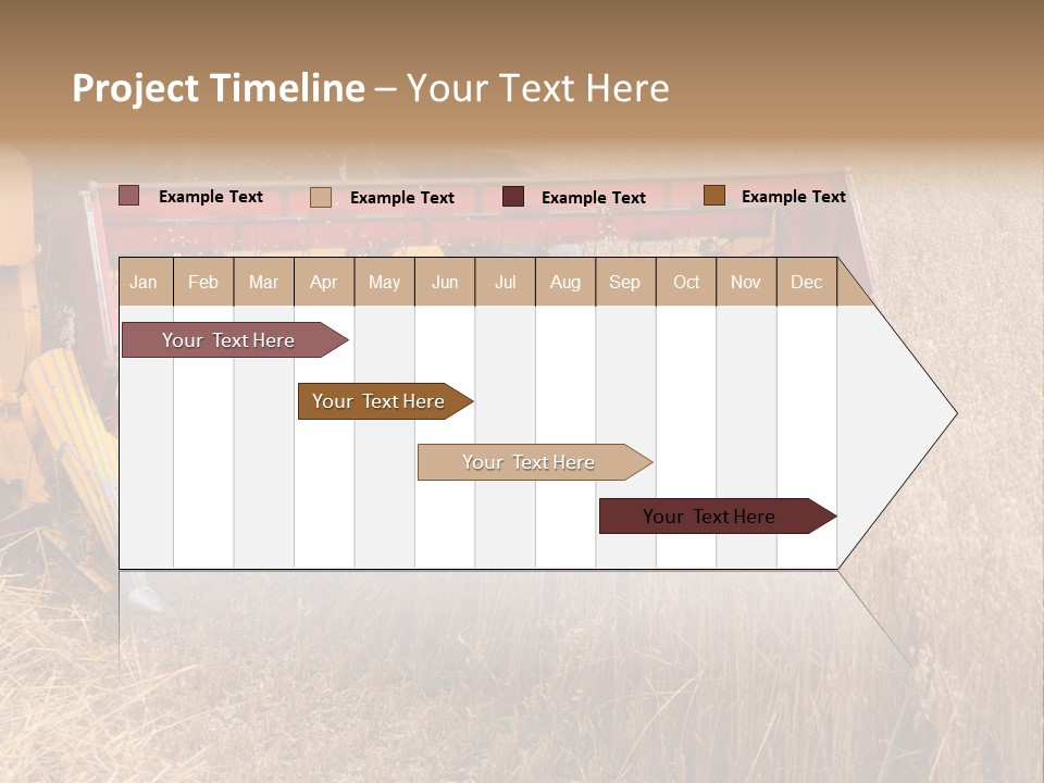 Combine Growing Food PowerPoint Template