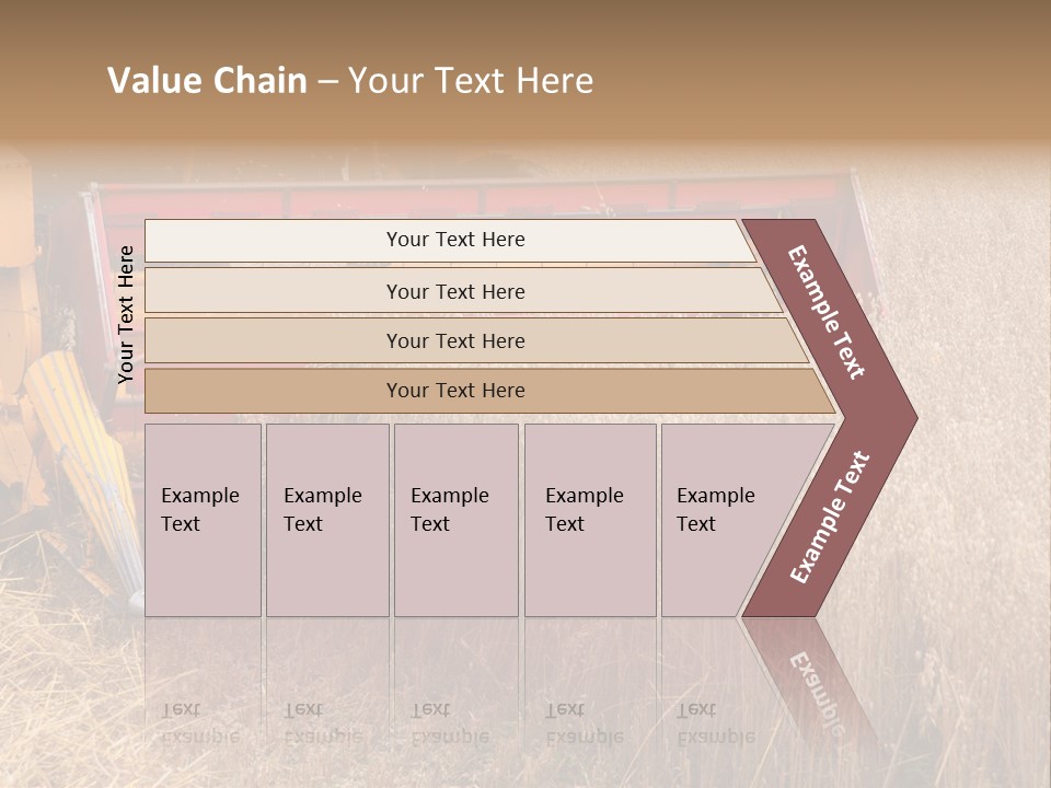 Combine Growing Food PowerPoint Template