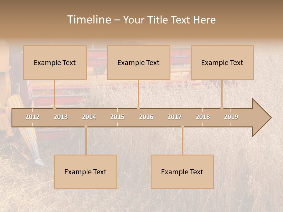 Combine Growing Food PowerPoint Template
