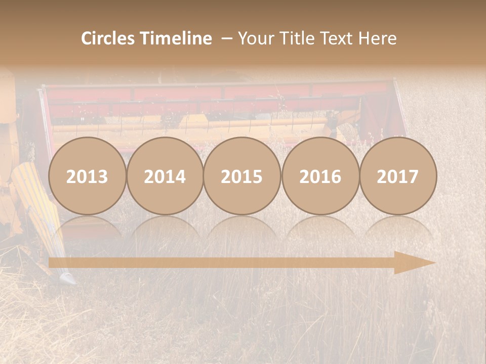 Combine Growing Food PowerPoint Template