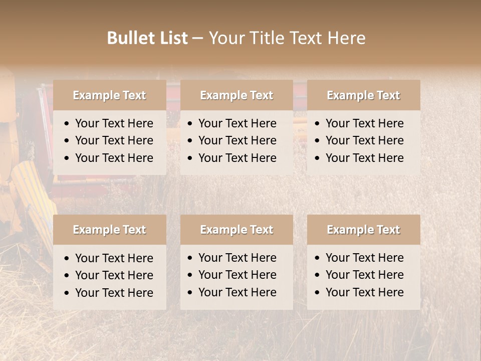 Combine Growing Food PowerPoint Template