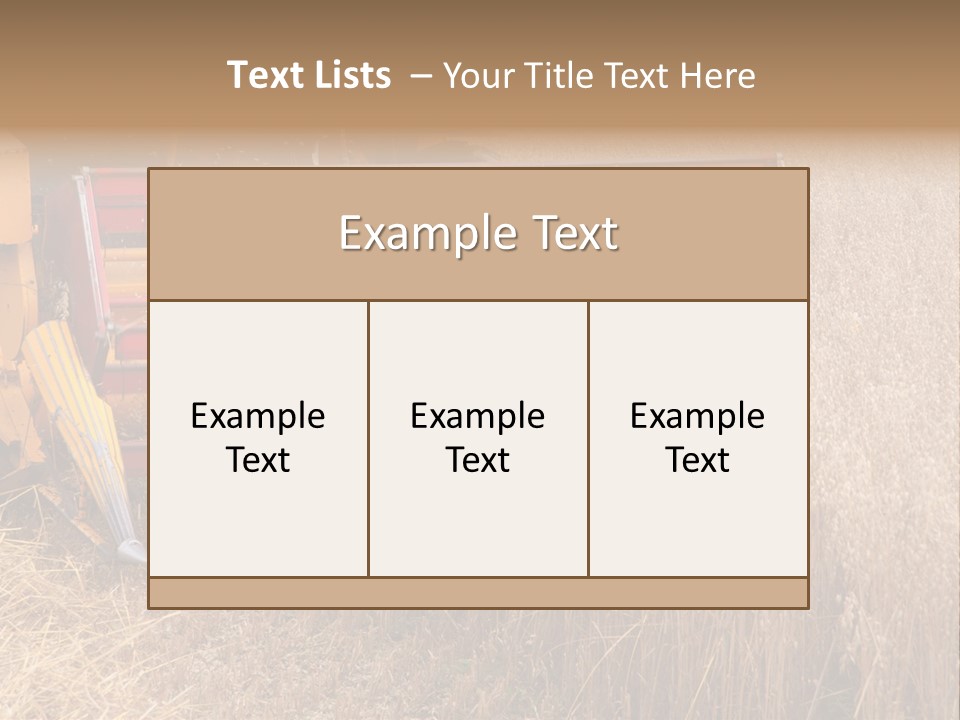Combine Growing Food PowerPoint Template