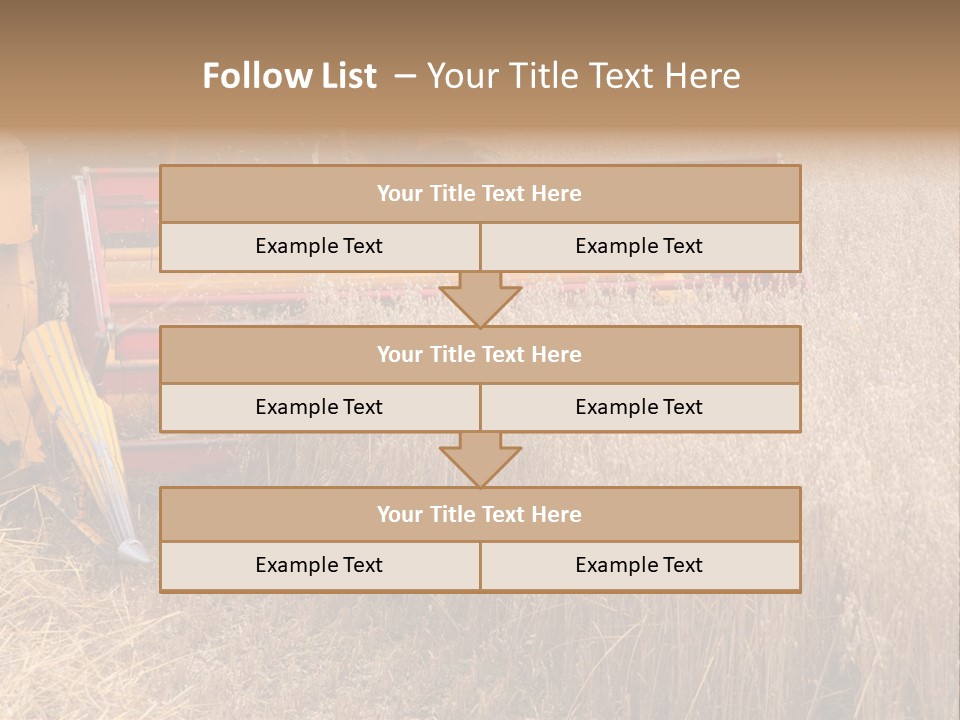 Combine Growing Food PowerPoint Template