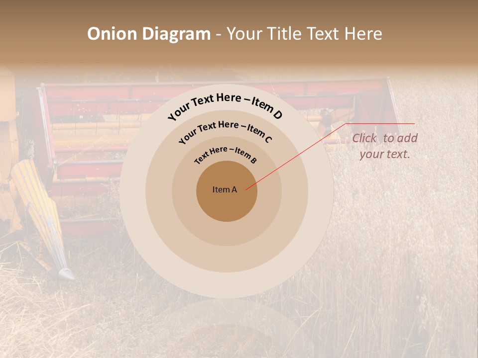 Combine Growing Food PowerPoint Template