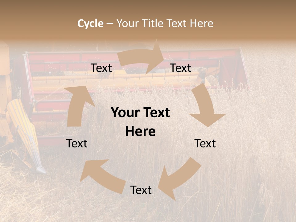 Combine Growing Food PowerPoint Template