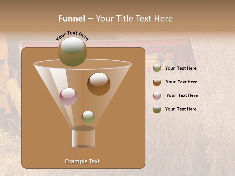 Combine Growing Food PowerPoint Template