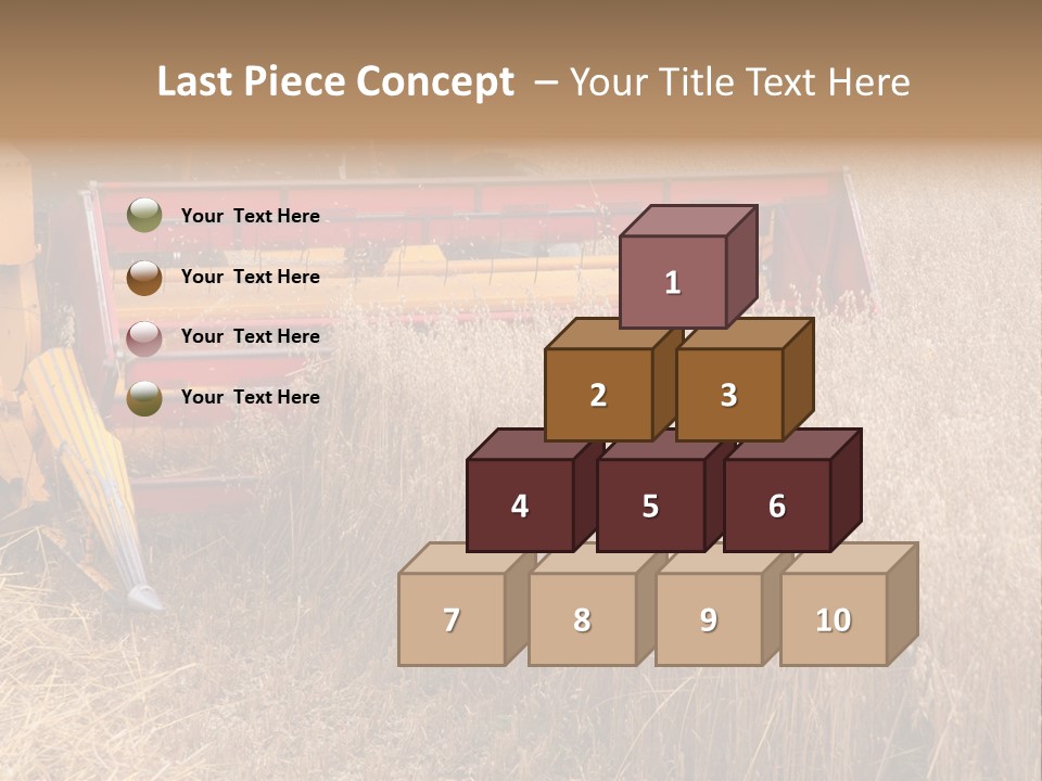 Combine Growing Food PowerPoint Template
