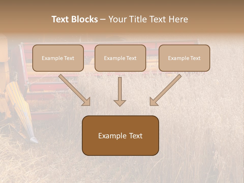 Combine Growing Food PowerPoint Template