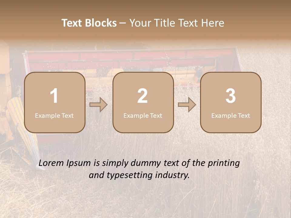 Combine Growing Food PowerPoint Template