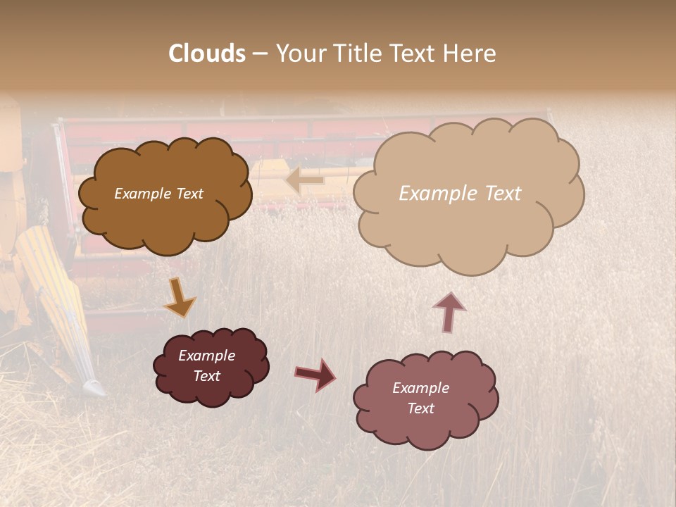 Combine Growing Food PowerPoint Template