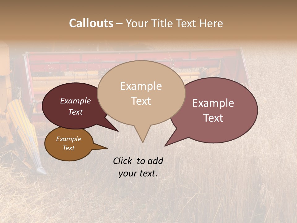 Combine Growing Food PowerPoint Template