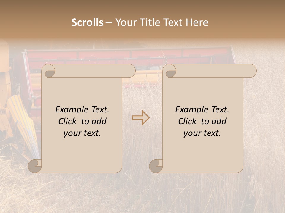 Combine Growing Food PowerPoint Template