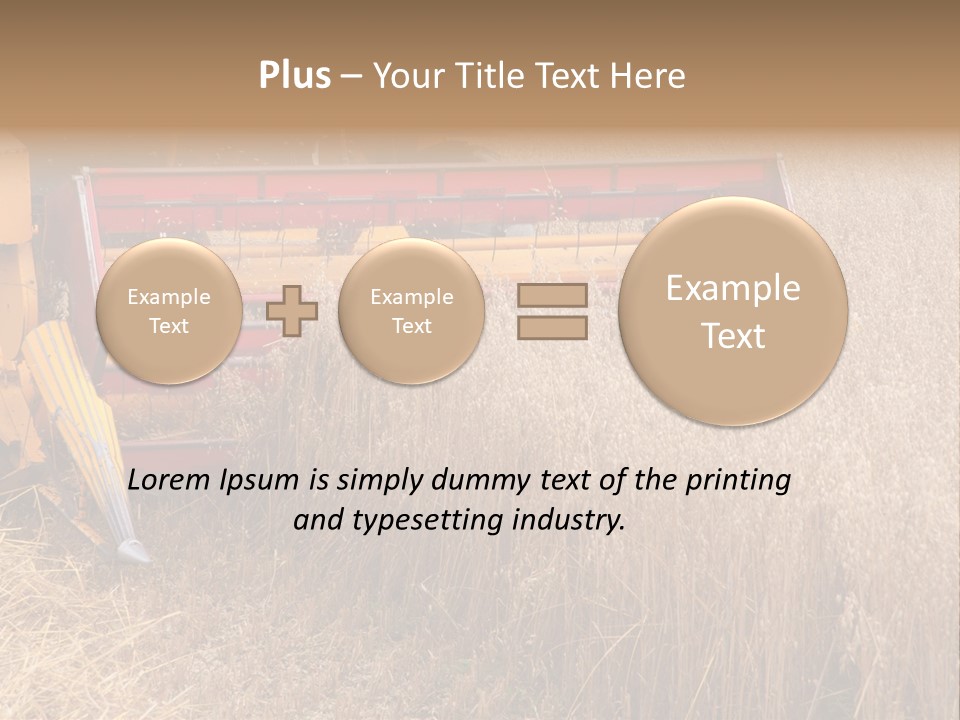 Combine Growing Food PowerPoint Template