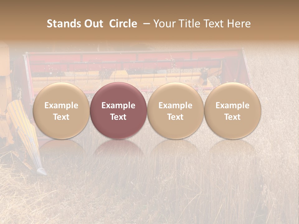 Combine Growing Food PowerPoint Template