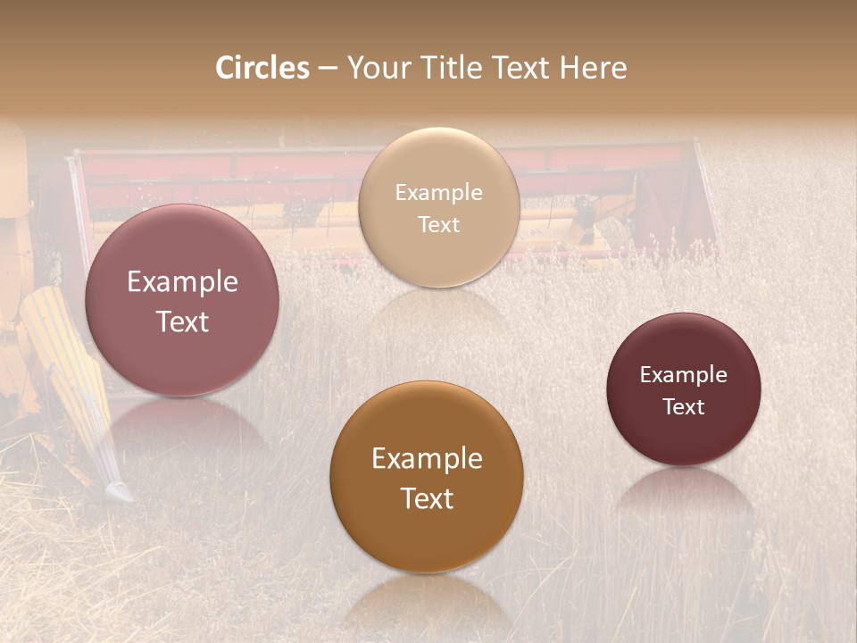 Combine Growing Food PowerPoint Template