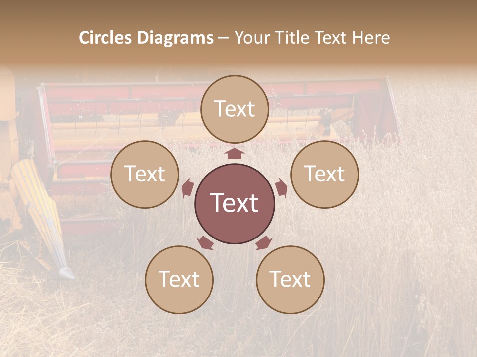 Combine Growing Food PowerPoint Template