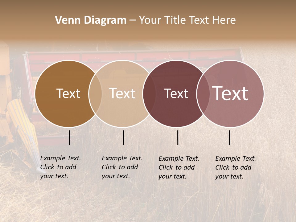 Combine Growing Food PowerPoint Template