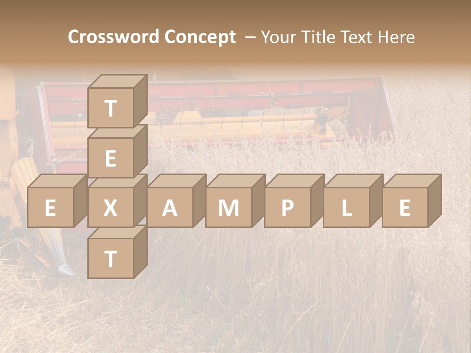 Combine Growing Food PowerPoint Template