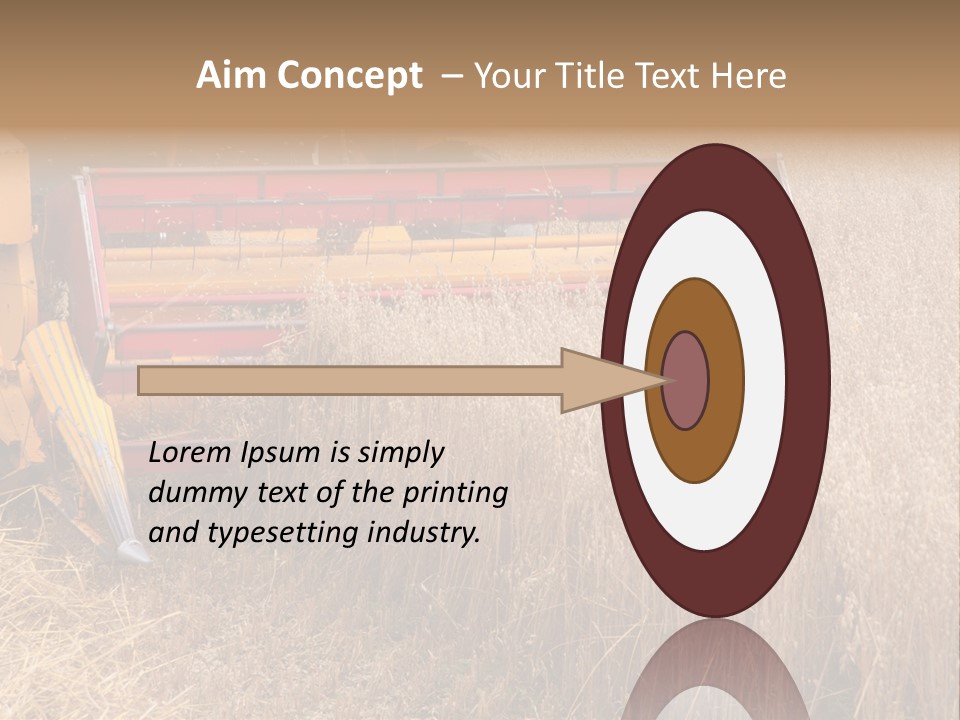 Combine Growing Food PowerPoint Template