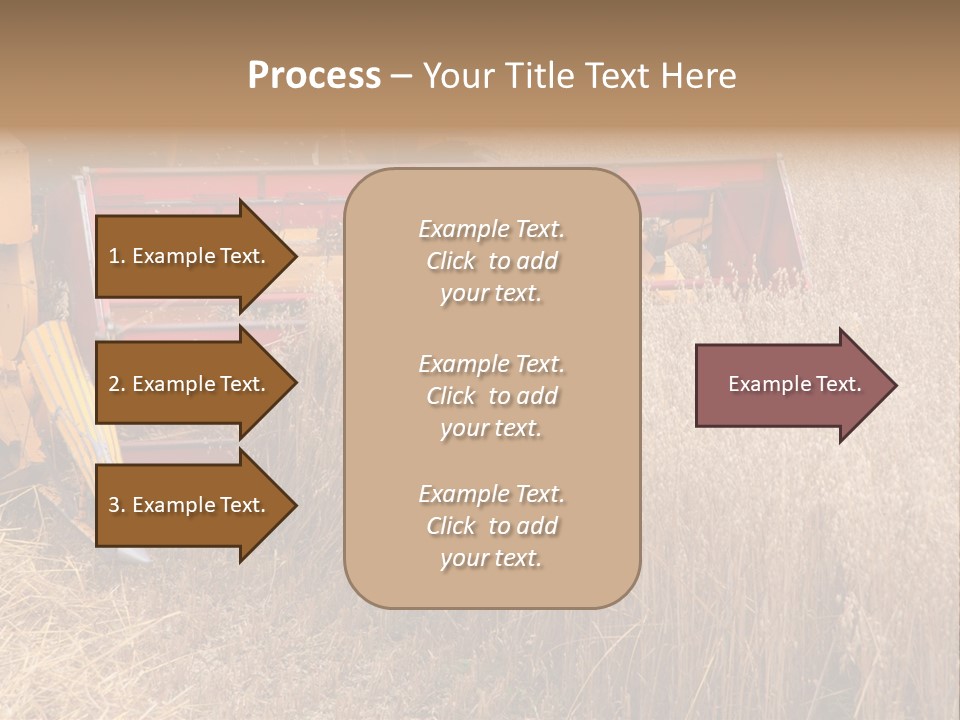 Combine Growing Food PowerPoint Template