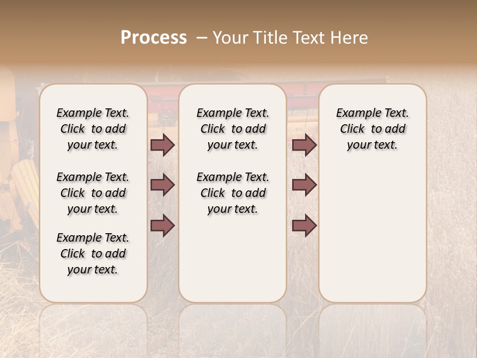 Combine Growing Food PowerPoint Template