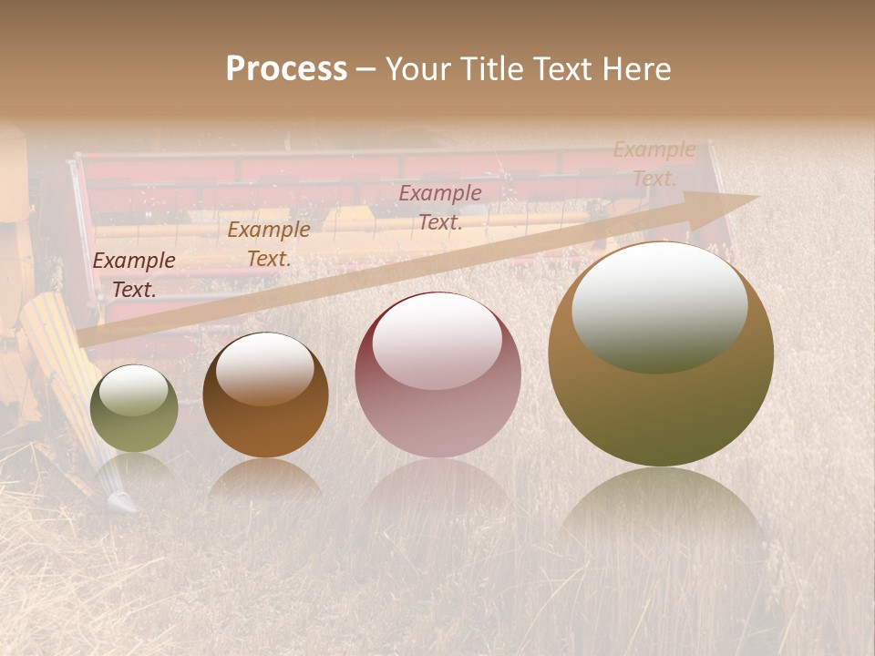 Combine Growing Food PowerPoint Template