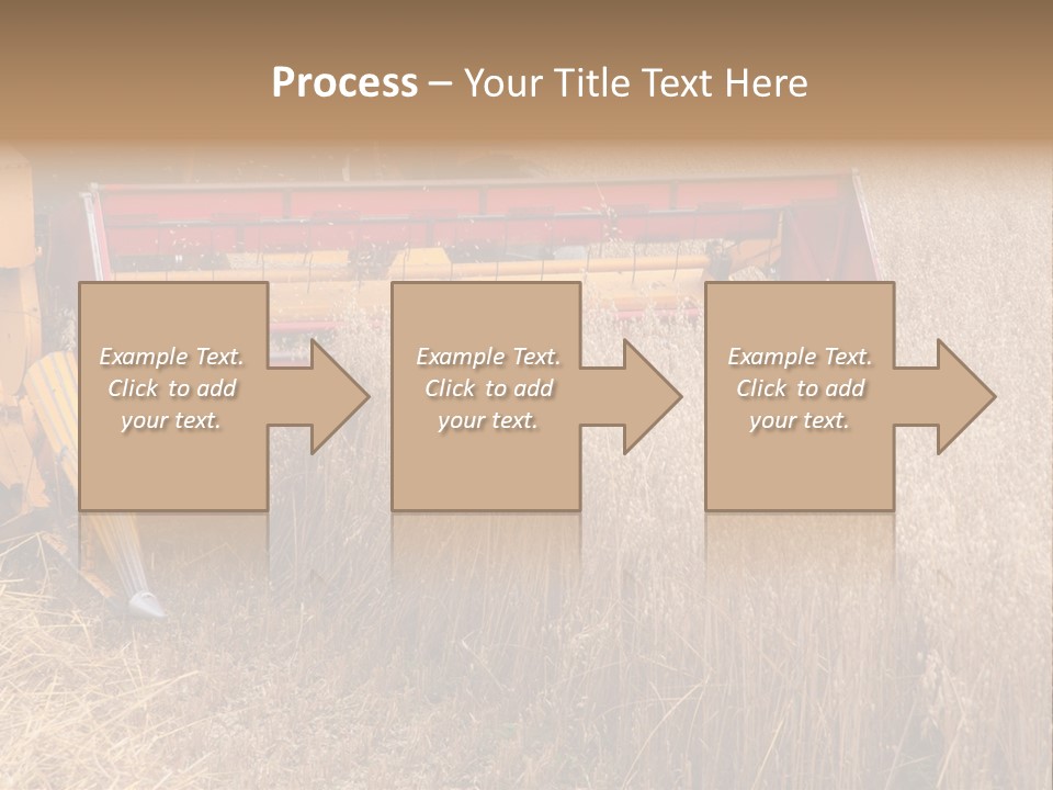 Combine Growing Food PowerPoint Template