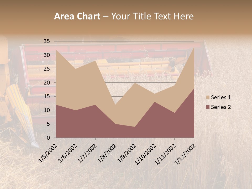 Combine Growing Food PowerPoint Template