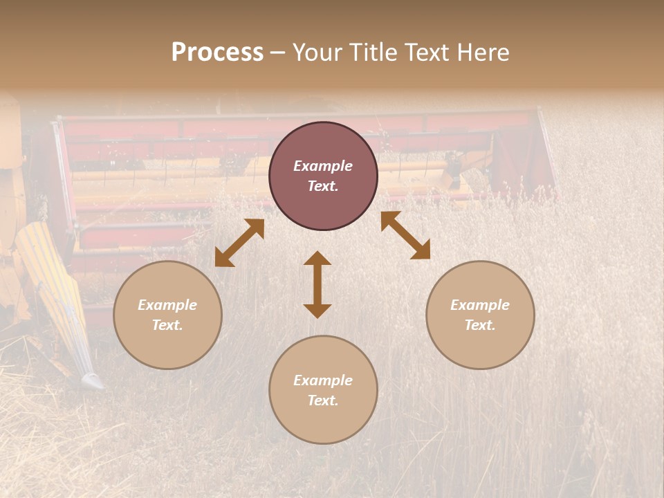 Combine Growing Food PowerPoint Template