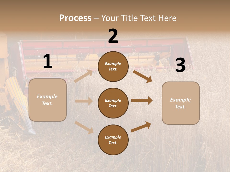 Combine Growing Food PowerPoint Template