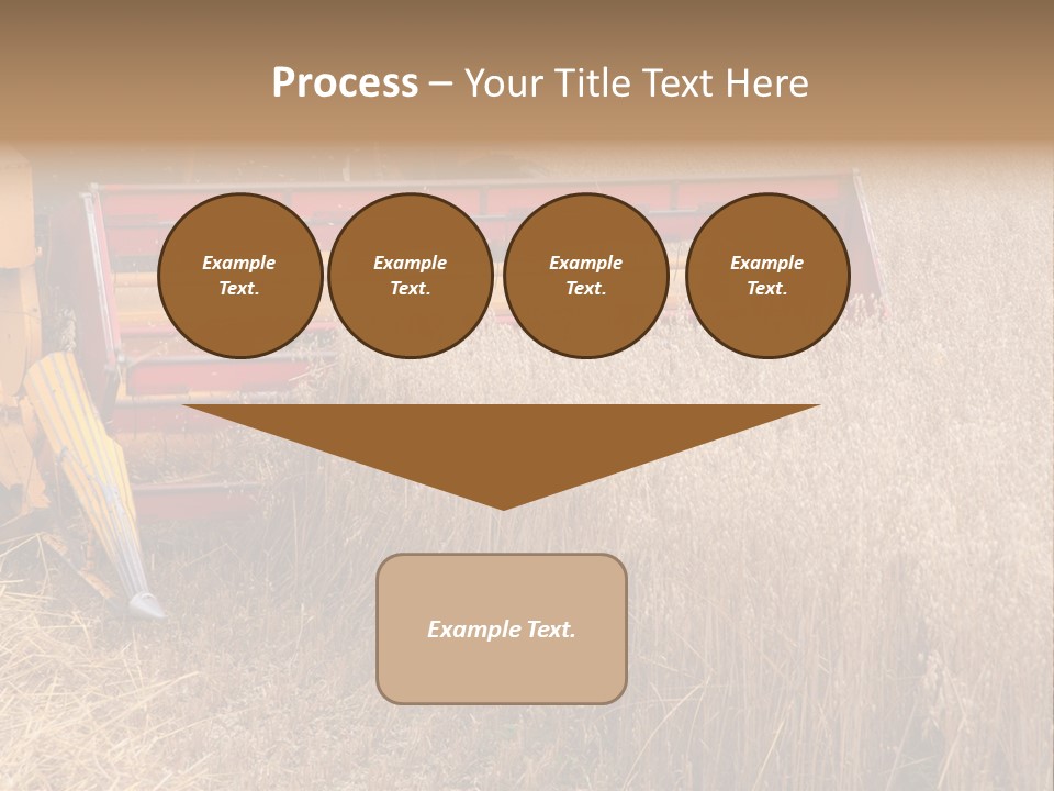 Combine Growing Food PowerPoint Template