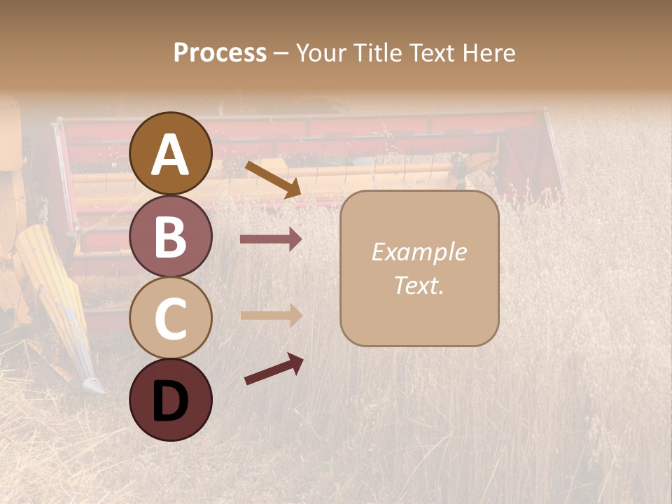 Combine Growing Food PowerPoint Template
