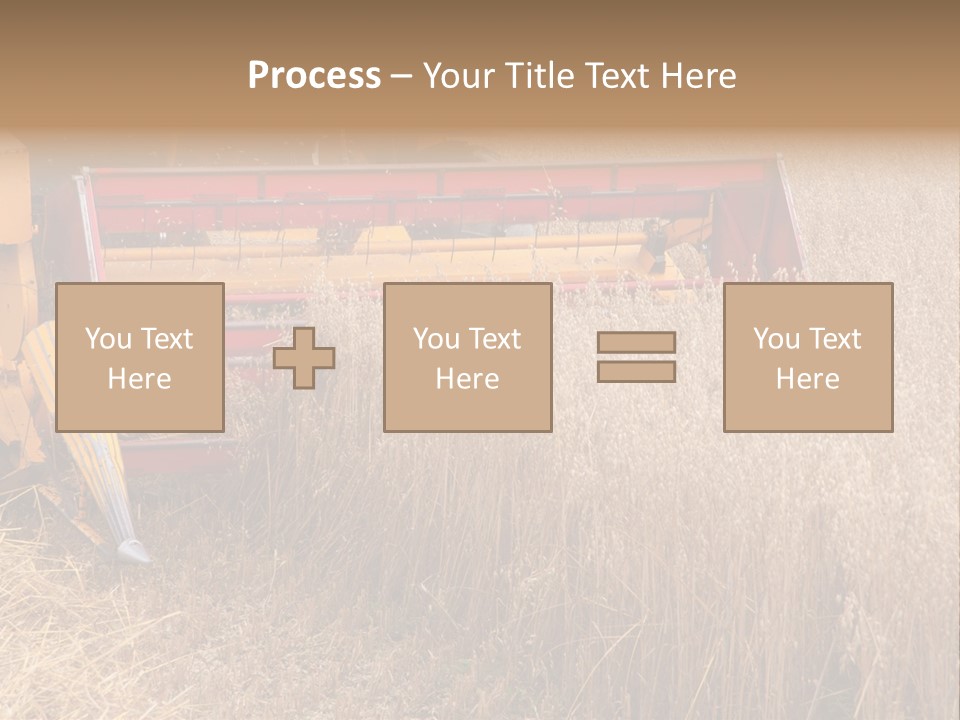 Combine Growing Food PowerPoint Template