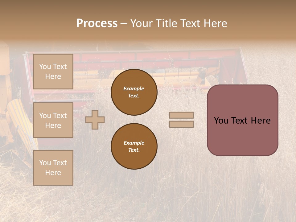 Combine Growing Food PowerPoint Template