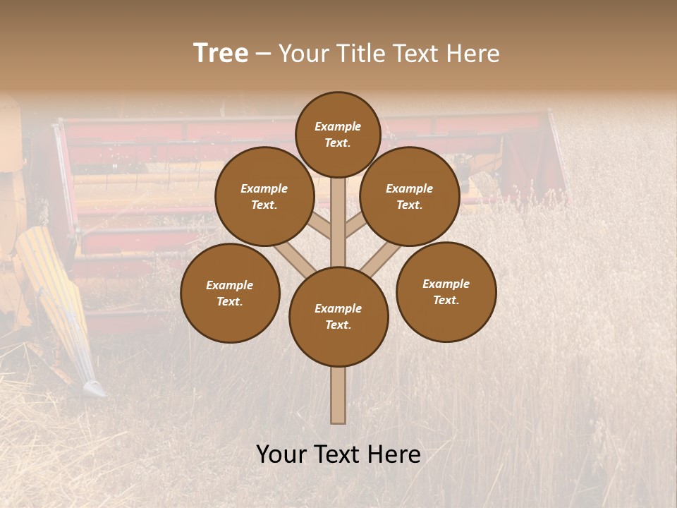 Combine Growing Food PowerPoint Template
