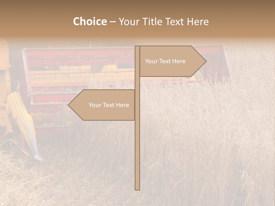 Combine Growing Food PowerPoint Template