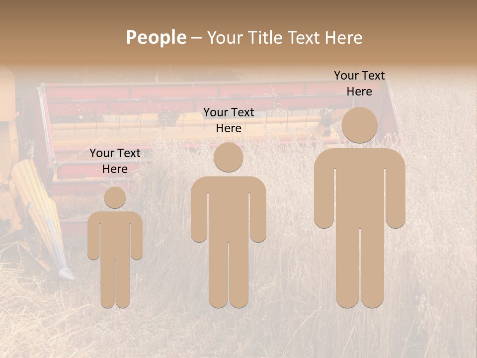 Combine Growing Food PowerPoint Template