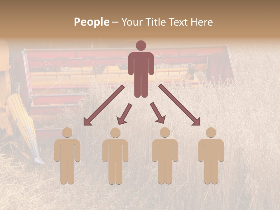 Combine Growing Food PowerPoint Template